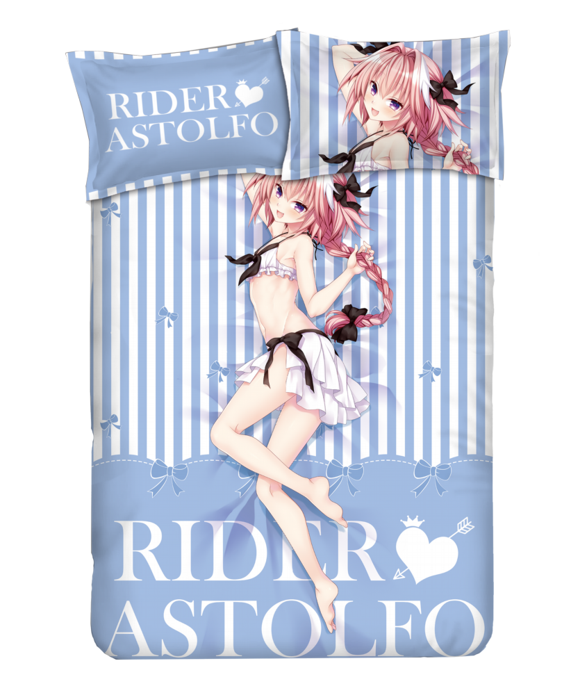 Astolfo - Fate blue Anime Bed Blanket Duvet Cover with Pillow Covers